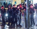 Police against the People in Istanbul Royalty Free Stock Photo