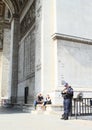 Police on Arc de Triomphe