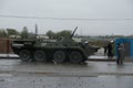 Almaty / Kazakhstan - 04.09.2020 : Work of the police and medics at the checkpoint before entering the city of Almaty during the