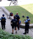 Police arrest man in Kitchener, Waterloo, Ontario Royalty Free Stock Photo