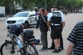 Police arresting man near White House.Washington, D.C. United States of America Royalty Free Stock Photo