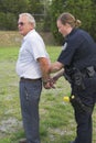 Police arresting suspect Royalty Free Stock Photo