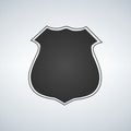 Police badge blank template icon illustration Royalty Free Stock Photo