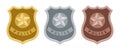 Police badges set