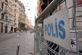 Police Barricade in Beyoglu District, Istanbul, Turkiye