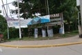 A police barricade in Puerto Maldonado, Peru. Royalty Free Stock Photo