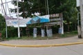 A police barricade in Puerto Maldonado, Peru. Royalty Free Stock Photo