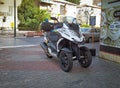 Police black-silver scooter Quadro 350 S3