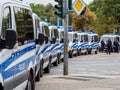 Police blockade in east Germany