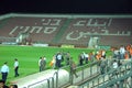 Police in Bnei Sakhnin empty stadium