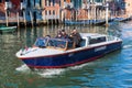 Police boat in Venice, Italy Royalty Free Stock Photo