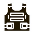 Police Body Safe Armor Icon Illustration