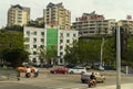 Police building in the tourist area of Sanya city