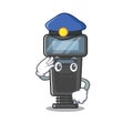 Police camera flash in the cartoon shape Royalty Free Stock Photo