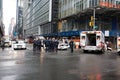 Police car accident in New York city