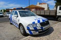 Police car in Lisbon, Portugal