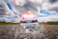 Police car chase Royalty Free Stock Photo