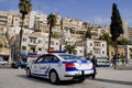 Police car downtown Amman