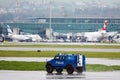 Police car in Zurich Airport, ZRH Royalty Free Stock Photo