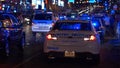 Police Car on duty at Nashville Broadway - NASHVILLE, UNITED STATES - JUNE 17, 2019