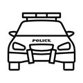 Police Car Icon Royalty Free Stock Photo