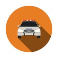 Police Car Icon Royalty Free Stock Photo