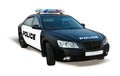 Police car isolated Royalty Free Stock Photo