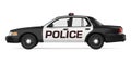 Police Car Isolated Royalty Free Stock Photo
