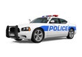 Police Car Isolated Royalty Free Stock Photo