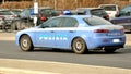 Police car in Italy Royalty Free Stock Photo