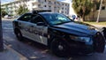 Police car in Miami beach