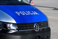 Police car during public event Royalty Free Stock Photo