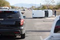 Police Car at Vehicle Rollover