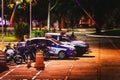 Police cars of Guarda Municipal at and event in Campo Grande MS, Brasil