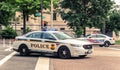 Washington D.C./ USA - 07.12.2013: Police cars on patrol on the street. Royalty Free Stock Photo