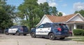 Police Cars Responding To 911 Call