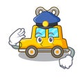 Police character clockwork car for toy children Royalty Free Stock Photo