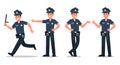 Police character vector design