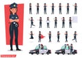 Police character vector design no13