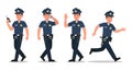 Police character vector design no6