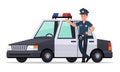 Police character vector design no5