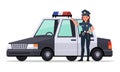Police character vector design no10