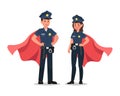 Police character vector design no9