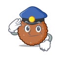 Police chocolate biscuit character cartoon