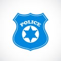 Police cockade vector icon