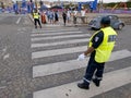 Police at Concorde Square, Paris, France