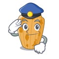 Police cookies in the form madeleine cartoon Royalty Free Stock Photo