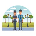 Police couple avatars