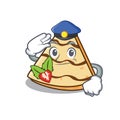 Police crepe character cartoon style