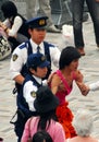 Police detaining man Royalty Free Stock Photo